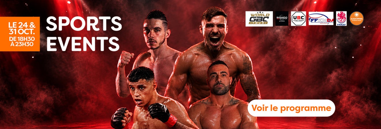 Sports Events le 24 et 31 octobre