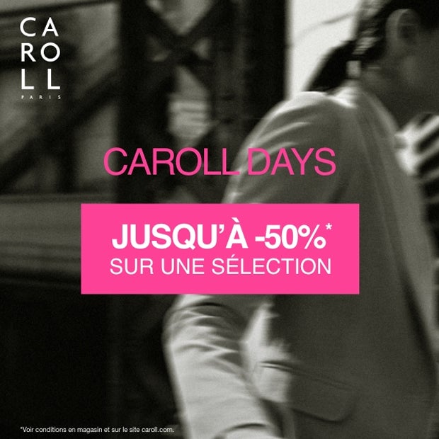 Caroll days, jusqu'à -50% sur une séléction