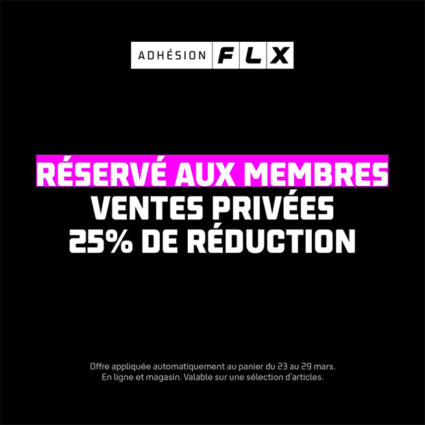 -25% de réduction réservé aux membres Foot Locker du 23 au 29 mars 2026